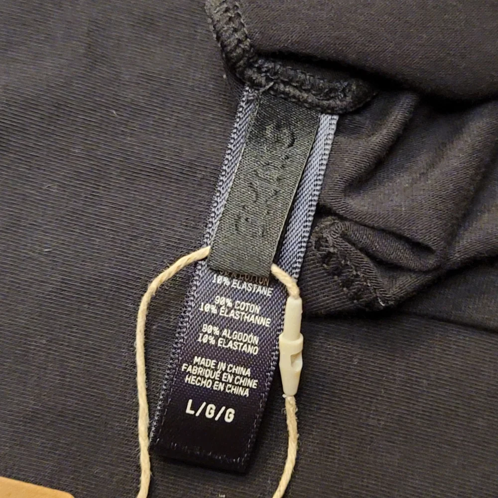 NWT SKIMS Sleep Cotton Jersey Mini Dress Nightgown Scoop Neck Sz Lrg Soot/Black - Picture 14 of 16